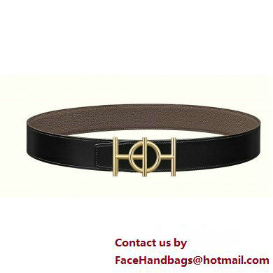 Hermes Ulysse belt buckle & Reversible leather strap 38 mm 06 2023